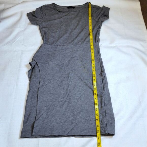 Club Monaco Gray Twansia Wrap Dress Tie Front Size Small - Picture 6 of 9